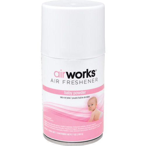 D&eacute;sodorisant en a&eacute;rosol &agrave; doses mesur&eacute;es AirWorks, Poudre pour b&eacute;b&eacute;s, Canette a&eacute;rosol TGS INDUSTRIEL