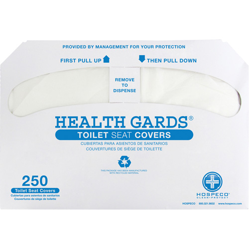 Health Gards&reg; Half-Fold Toilet Seat Covers TGS INDUSTRIEL