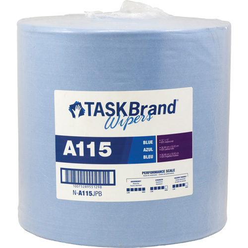 TaskBrand&reg; A115 Advanced Performance Wipers, Heavy-Duty, 13" L x 12" W TGS INDUSTRIEL