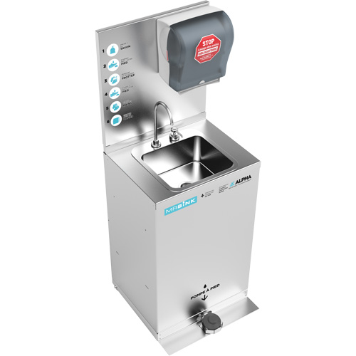 Poste de nettoyage des mains portable MRSink TGS INDUSTRIEL
