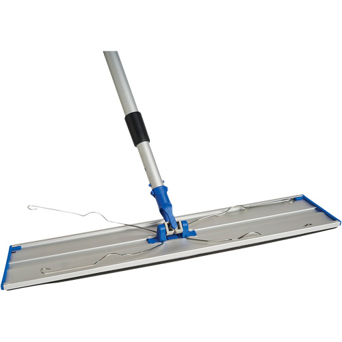 Support de vadrouille &agrave; &eacute;pousseter Static Attack avec manche t&eacute;lescopique, 24", Aluminium TGS INDUSTRIEL