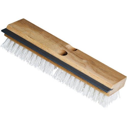 Brosse &agrave; r&eacute;curer utilitaire avec raclette, 11" l, Soies Polypropyl&egrave;ne, Blanc TGS INDUSTRIEL