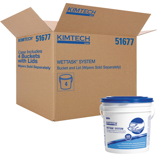 WetTask Wiping System Bucket with Lid TGS INDUSTRIEL
