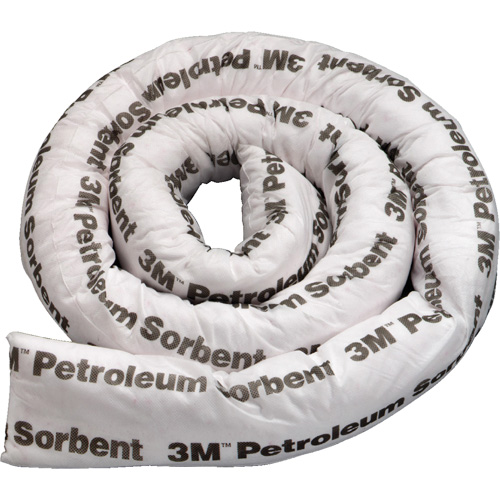 Petroleum Sorbent Double Boom, Oil Only, 8' L x 3" W, 15.7 gal Absorbancy TGS INDUSTRIEL