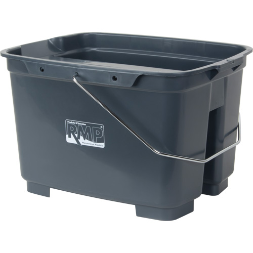 Seau double, Capacit&eacute; de 4,75 gal. US (19 pintes), Gris TGS INDUSTRIEL