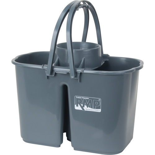 Seau et essoreuse pour vadrouille, Passoire, 3,75 gal. US (15 pintes), Gris TGS INDUSTRIEL