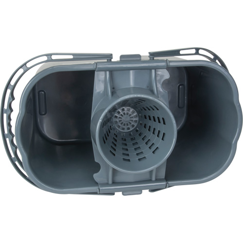 Seau et essoreuse pour vadrouille, Passoire, 3,75 gal. US (15 pintes), Gris TGS INDUSTRIEL
