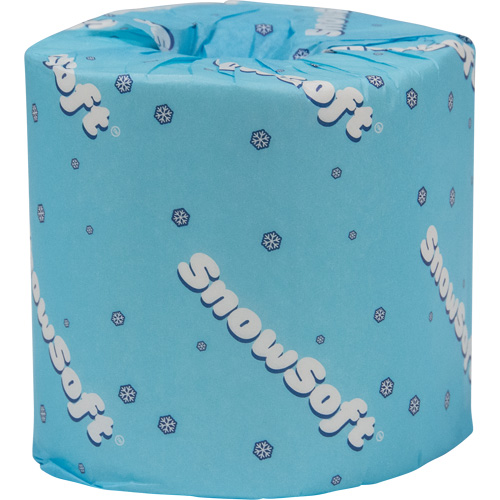 Papier hygi&eacute;nique de premi&egrave;re qualit&eacute; Snow Soft, 2 Pli, 420 Feuilles/Rouleu, Longueur 122', Blanc TGS INDUSTRIEL