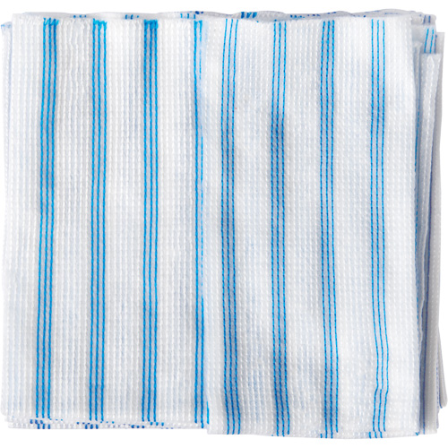 Disposable Single-Use Cloths, Microfibre, Blue/White TGS INDUSTRIEL