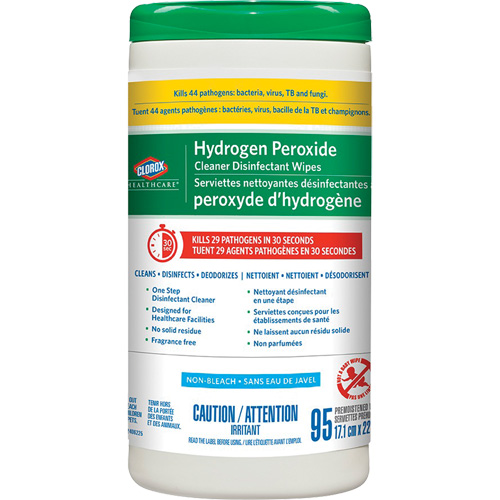 Healthcare&reg; Hydrogen Peroxide Cleaner Disinfecting Wipes, 95 Count TGS INDUSTRIEL