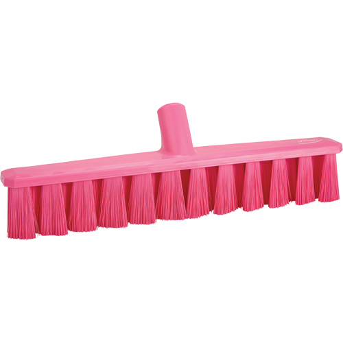 UST Push Broom, Medium Bristles, 15-1/4", Polyester, Pink TGS INDUSTRIEL