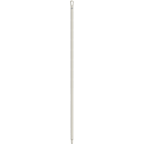 Ultra Hygiene Handle, Broom/Brush/Pad Holder/Scraper/Squeegee, White, Ergonomic, 67" L TGS INDUSTRIEL