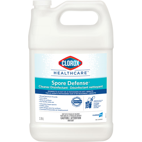 D&eacute;sinfectant nettoyant Clorox Healthcare Spore Defense, 3,78 L, Cruche TGS INDUSTRIEL