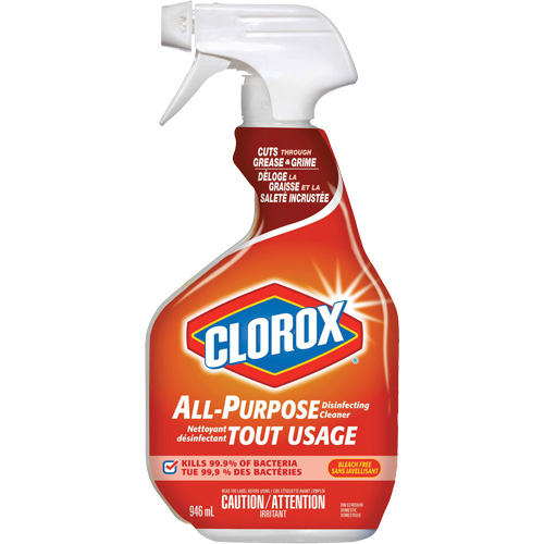 Nettoyant d&eacute;sinfectant tout usage &agrave; pulv&eacute;riser, 946 ml, Bouteille &agrave; g&acirc;chette TGS INDUSTRIEL
