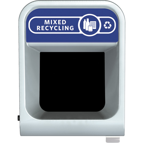 Conteneur pour d&eacute;chets de recyclage m&eacute;lang&eacute;s Configure, Vrac/Bord de rue/De bureau, Acier, 33 gal. US TGS INDUSTRIEL