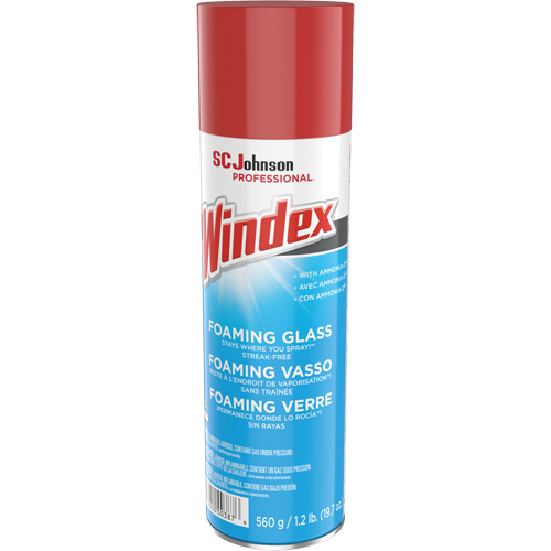 Windex&reg; Foaming Glass Cleaner, 560 g, Aerosol Can TGS INDUSTRIEL