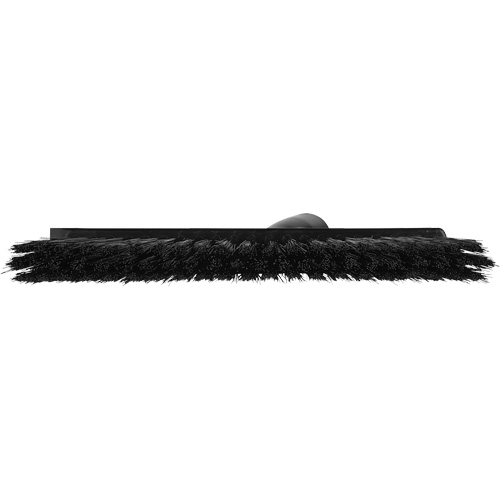 Dustpan Broom with Angled Thread, Medium Bristles, 10", Polyester, Black TGS INDUSTRIEL
