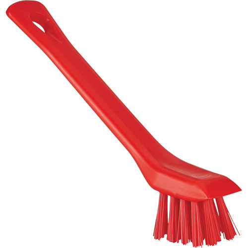 Brush with Scraping Edge, Stiff Bristles, 6" Long, Red TGS INDUSTRIEL