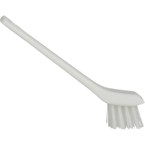 Brush with Scraping Edge, Stiff Bristles, 6" Long, White TGS INDUSTRIEL