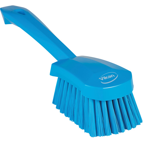 Short-Handled Washing Brush, Soft Bristles, 10-1/2" Long, Blue TGS INDUSTRIEL
