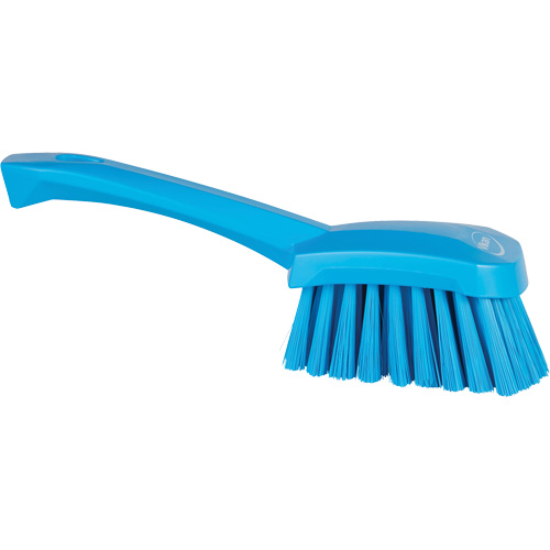 Short-Handled Washing Brush, Soft Bristles, 10-1/2" Long, Blue TGS INDUSTRIEL