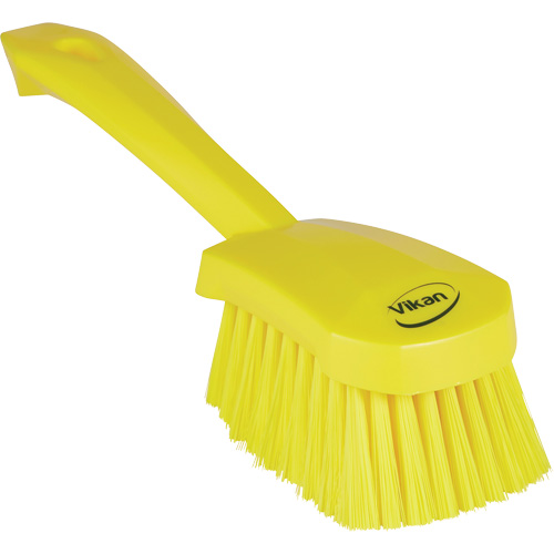Short-Handled Washing Brush, Soft Bristles, 10-1/2" Long, Yellow TGS INDUSTRIEL