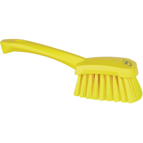Short-Handled Washing Brush, Soft Bristles, 10-1/2" Long, Yellow TGS INDUSTRIEL