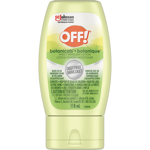 Off!&reg; Botanicals&reg; Insect Repellent, DEET Free, Lotion, 118 g TGS INDUSTRIEL