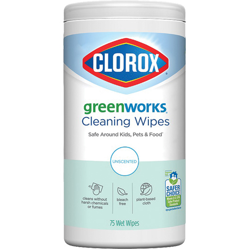 Lingettes nettoyantes GreenWorks, 75 lingettes TGS INDUSTRIEL