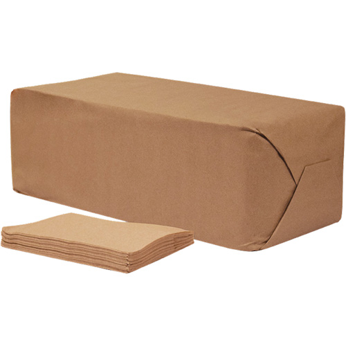 Pro Select&reg; Brown Napkins, 1 Ply, 12" x 12" TGS INDUSTRIEL