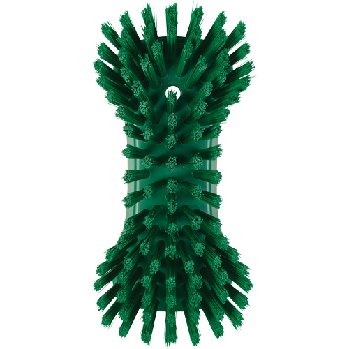 Hand Brush, Extra Stiff Bristles, 9-1/10" Long, Green TGS INDUSTRIEL