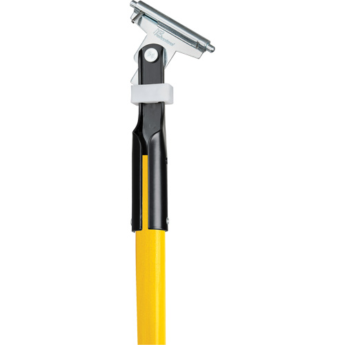Manche jaune pour vadrouille &agrave; &eacute;pousseter Clipper, Fibre de verre, 1" dia, 60" lo TGS INDUSTRIEL