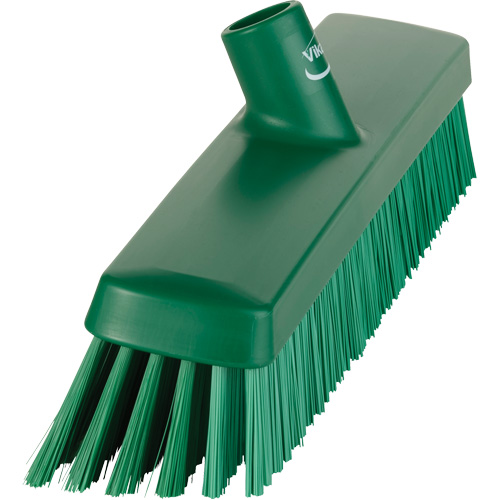 Push Broom Head, Fine/Stiff Bristles, 16-1/2", Polyester/Polypropylene, Green TGS INDUSTRIEL