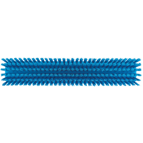 Push Broom Head, Fine/Stiff Bristles, 16-1/2", Polyester/Polypropylene, Blue TGS INDUSTRIEL