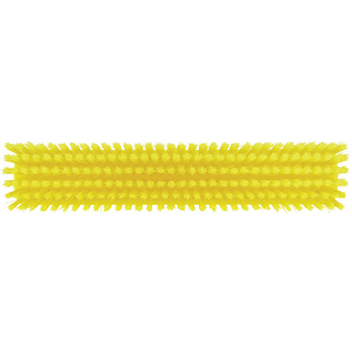 Push Broom Head, Fine/Stiff Bristles, 16-1/2", Polyester/Polypropylene, Yellow TGS INDUSTRIEL