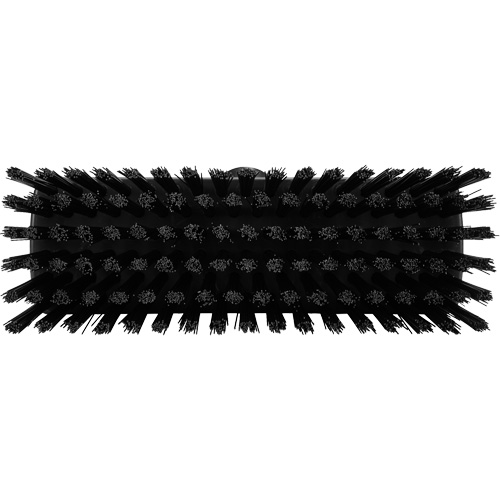 Compact Wall/Deck Broom, Stiff Bristles, 8-9/10", Polyester/Polypropylene, Black TGS INDUSTRIEL