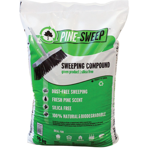 Pine Sweep Biodegradable Sweeping Compound, Bag, 44 lbs. (20 kg) TGS INDUSTRIEL