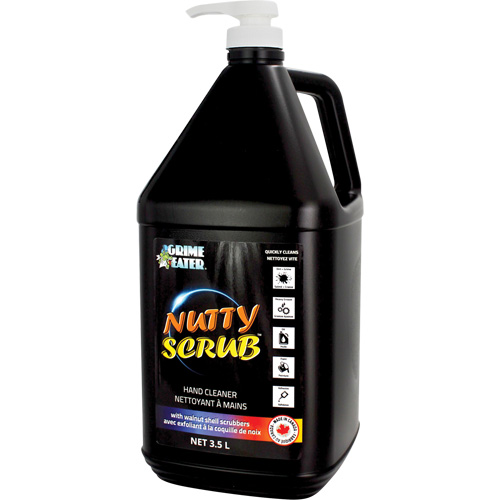 Nettoyant &agrave; mains avec exfoliant en coquille de noyer Nutty Scrub, Pierre ponce, 3,5 L, Bouteille, Sans parfum TGS INDUSTRIEL