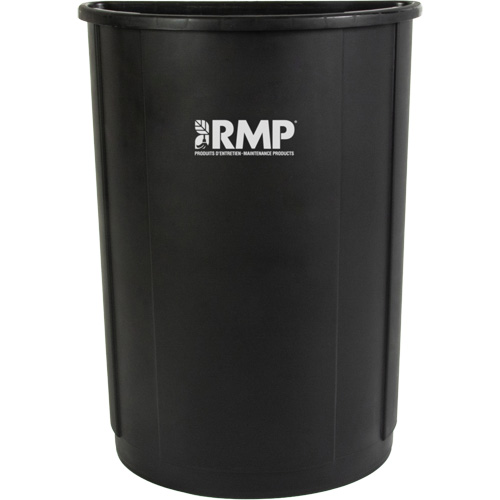 Poubelle demi-ronde, Poly&eacute;thyl&egrave;ne, 21 gal. US TGS INDUSTRIEL
