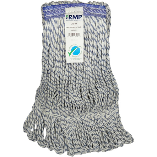 Candy-Striped Mop Head, Floor Finishing, Synthetic, Loop Style TGS INDUSTRIEL