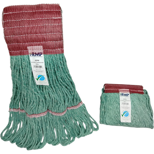 Wide-Band Mop Head, Antimicrobial/Floor Finishing/Specialty, Cotton/Rayon/Synthetic, Loop Style TGS INDUSTRIEL