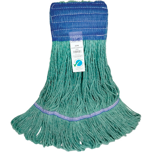 Wide-Band Mop Head, Antimicrobial/Floor Finishing/Specialty, Cotton/Rayon/Synthetic, Loop Style TGS INDUSTRIEL
