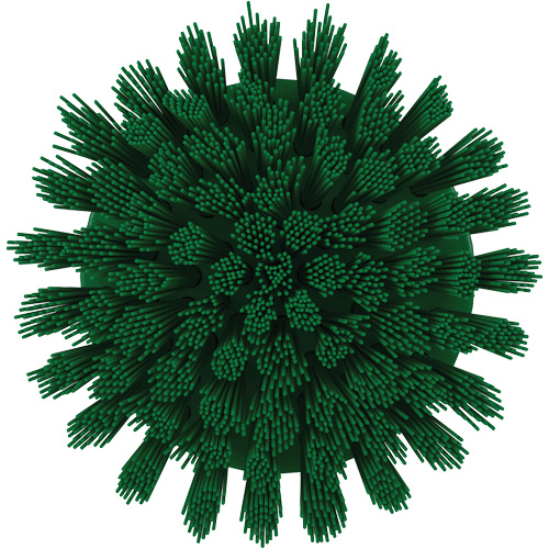 HyDrive Round Drill Brush, Extra Stiff Bristles, 3-1/10" Long, Green TGS INDUSTRIEL