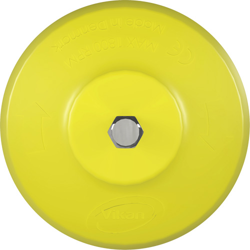 Brosse ronde HyDrive pour perceuse, Soies Tr&egrave;s ferme, Longueur de 3-1/10", Jaune TGS INDUSTRIEL