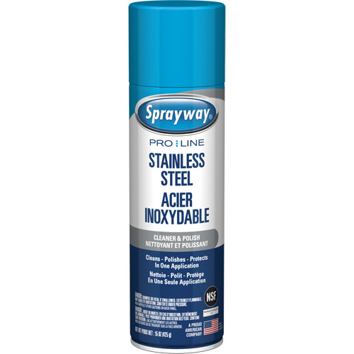 Pro Line Stainless Steel Cleaner & Polish, 15 oz., Aerosol Can TGS INDUSTRIEL