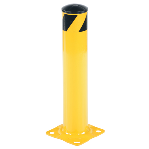 Safety Bollard, Steel, 24" H x 4.5" W, Yellow TGS INDUSTRIEL