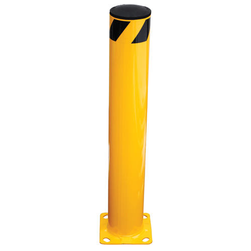 Safety Bollard, Steel, 36" H x 5.5" W, Yellow TGS INDUSTRIEL