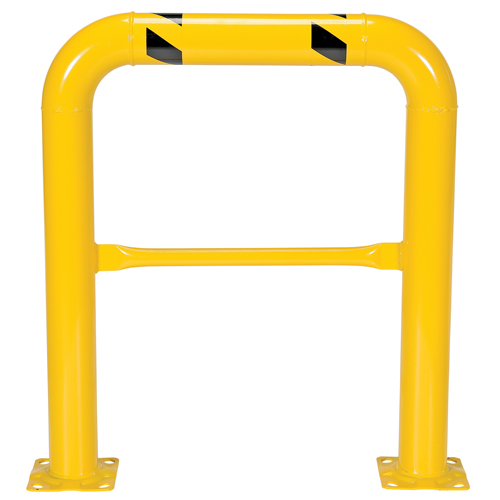 Garde-corps &agrave; profil &eacute;lev&eacute; pour machines, 3' la x 3,5' h, Jaune TGS INDUSTRIEL