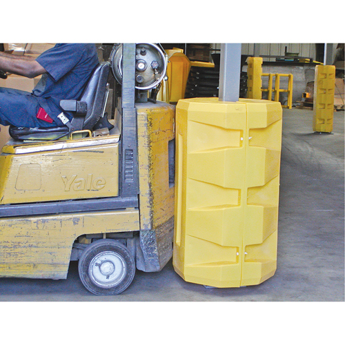 Protecteurs de colonne, Ouverture int&eacute;rieure 8-1/4" x 10-1/4", 23-1/2" lo x 23-1/2" la x 39-1/2" h, Jaune TGS INDUSTRIEL