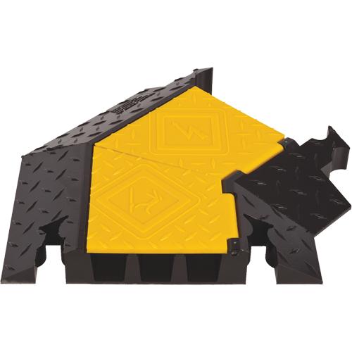 Yellow Jacket&reg; 3-Channel Heavy Duty Cable Protector - Right Turn TGS INDUSTRIEL